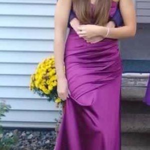 Purple David’s Bridal Dress